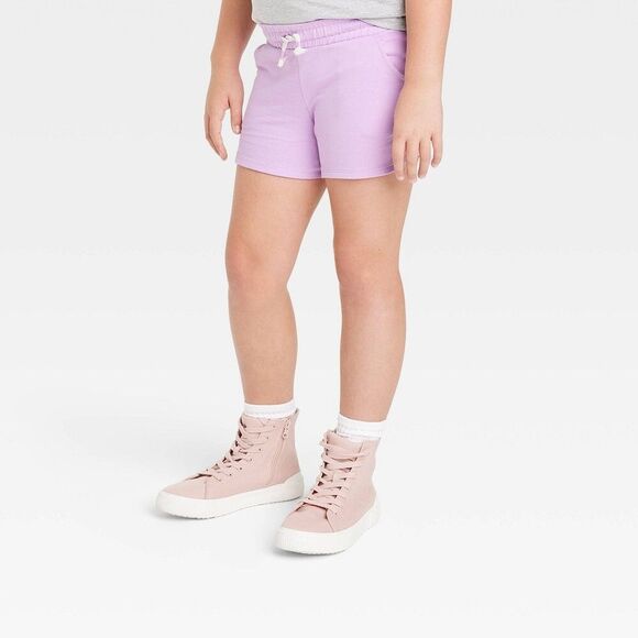 Cat & Jack Other - Girls' Knit Pull-on Shorts - Cat & Jack Light Violet, XXL
